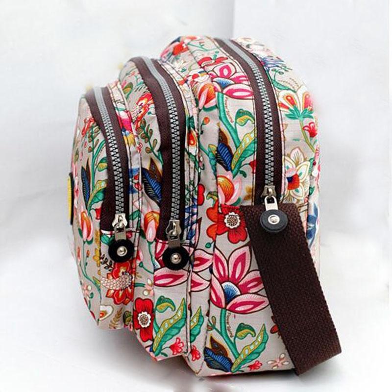 Waterproof Nylon Multilayer Crossbody Bag For Women - Animal Pattern 13