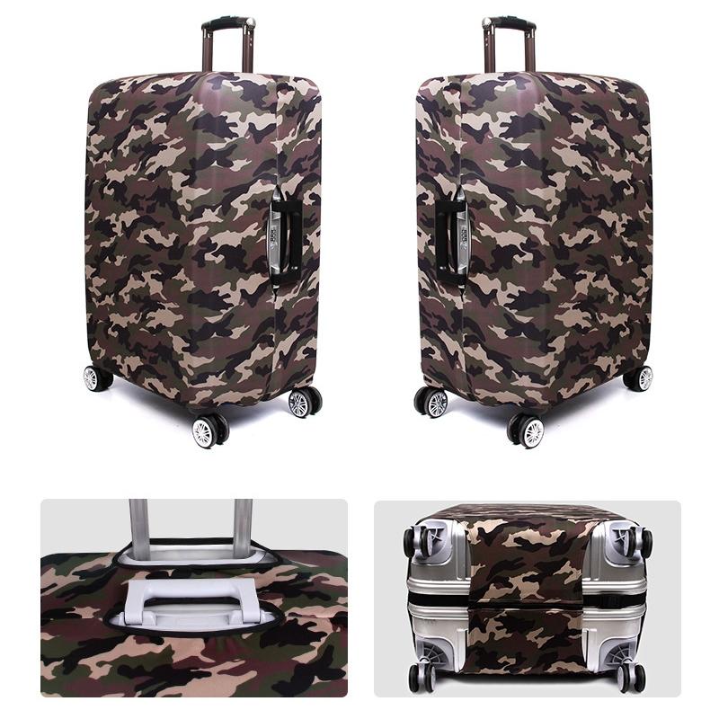 Protective Dustproof Cover for Travel Trolley Suitcase - Small Size - Camouflage 2 4