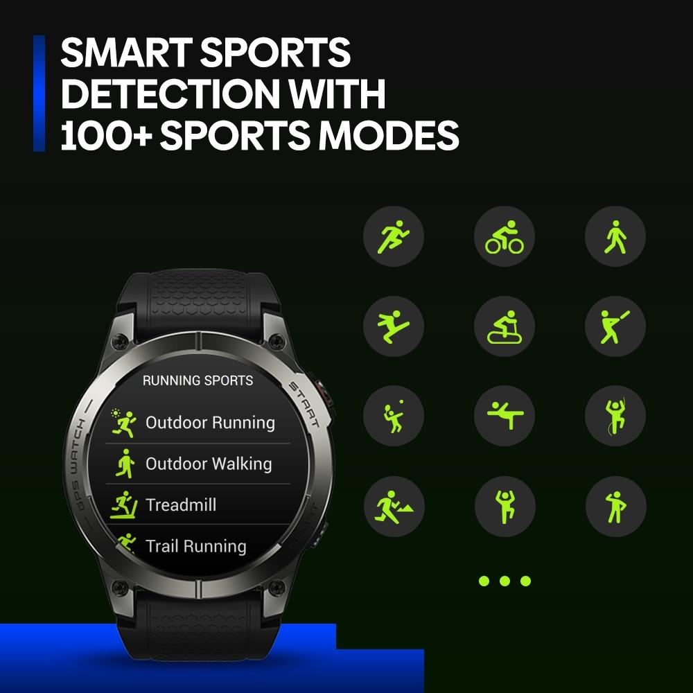 1.43 Inch Amoled Screen Sports Smart Watch Support Bluetooth Call - Blue 11