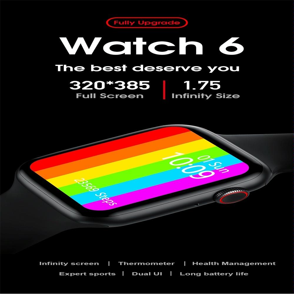 1.75 Inch Ips Smart Watch Waterproof Temp / Heart / Bp / Sleep Monitoring - White 8