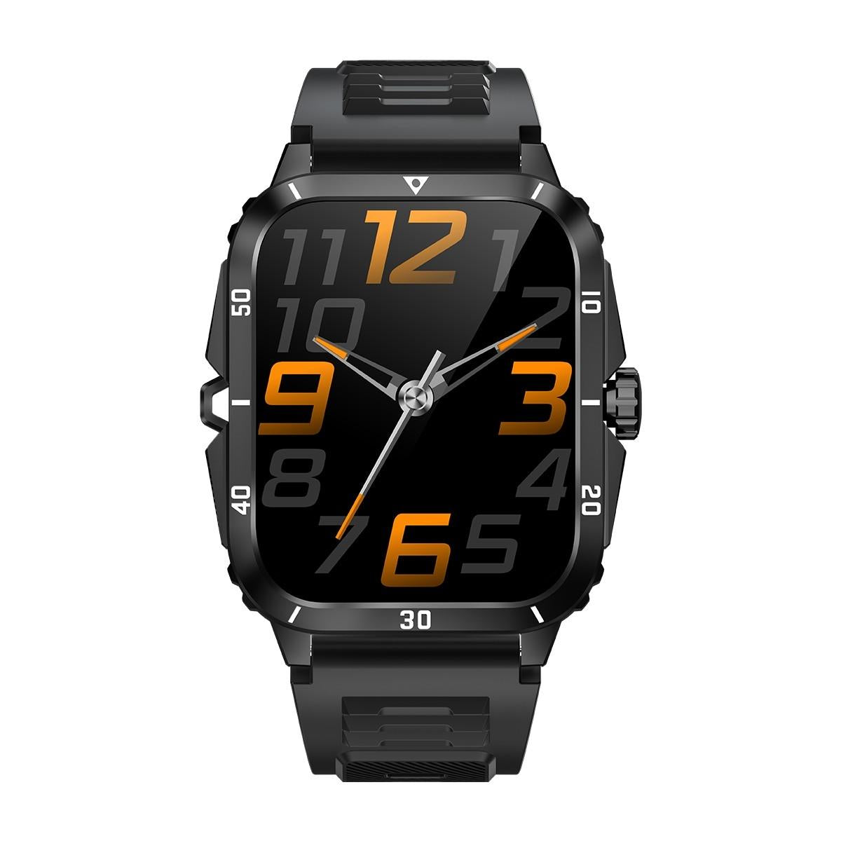 1.96 Inch Hd Square Screen Rugged Smart Watch Supports Bluetooth Calls / Sleep Monitoring / Blood Oxygen Monitoring - Black + Gold 3