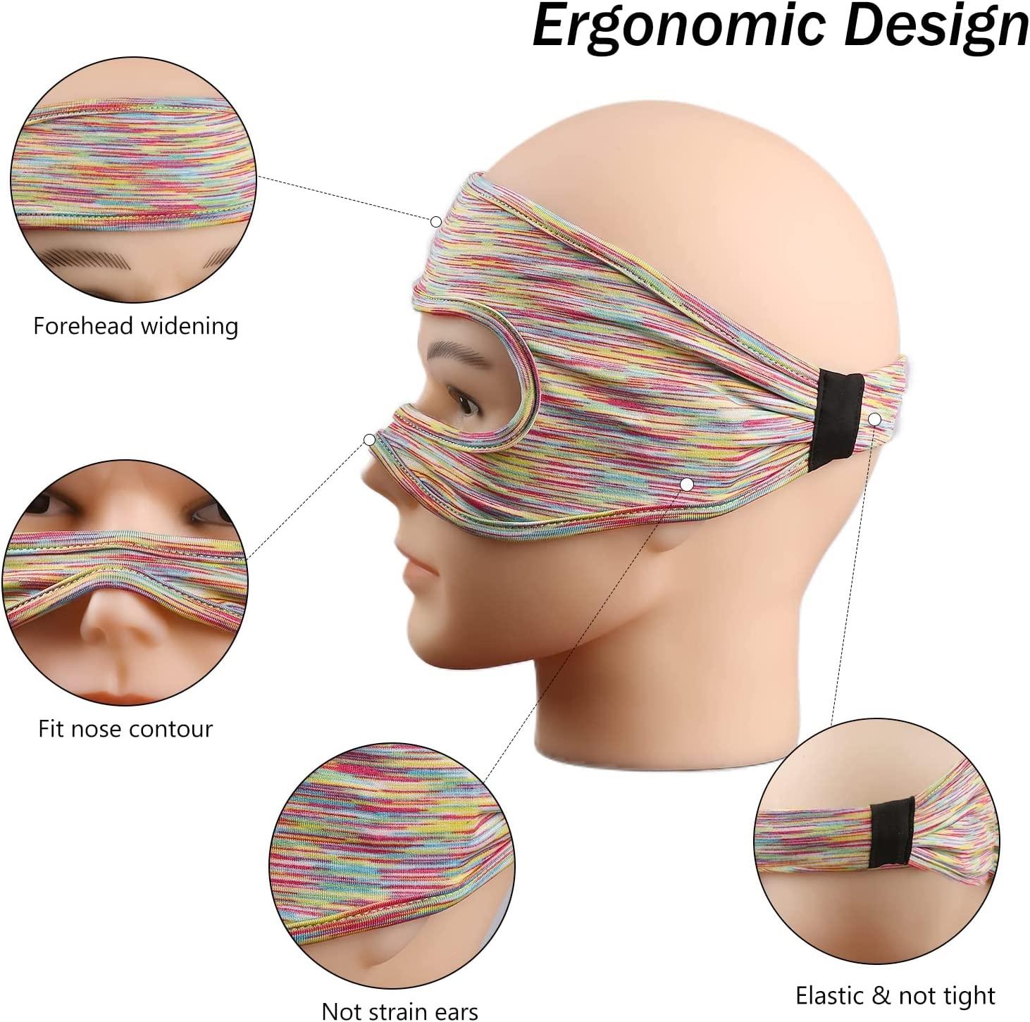 Gray Breathable Vr Eye Mask - Lightweight - Purple 5