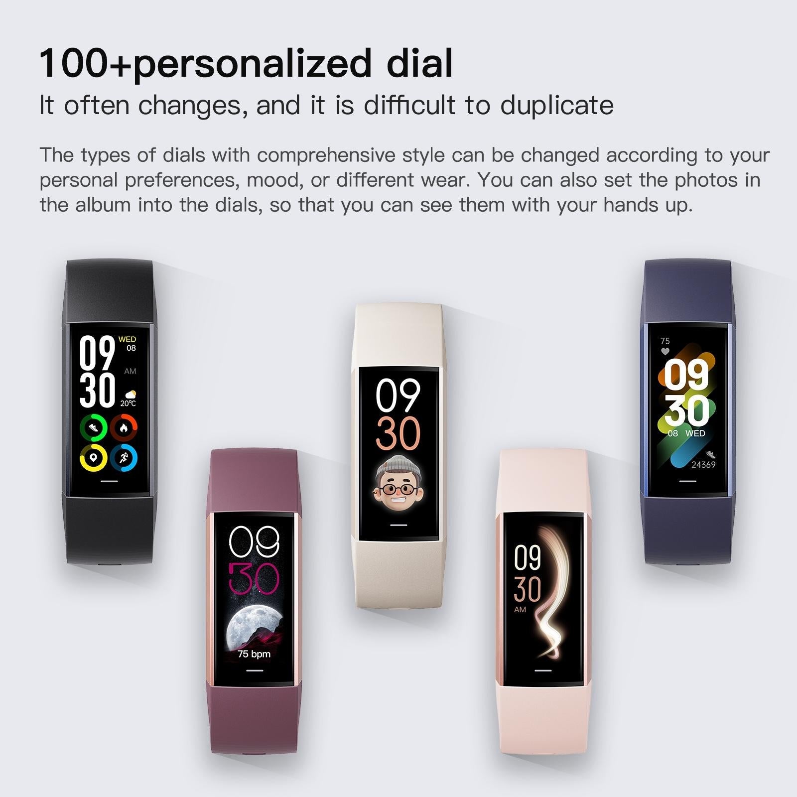 Waterproof C80 Fitness Tracker - Ip67 - Pink 8