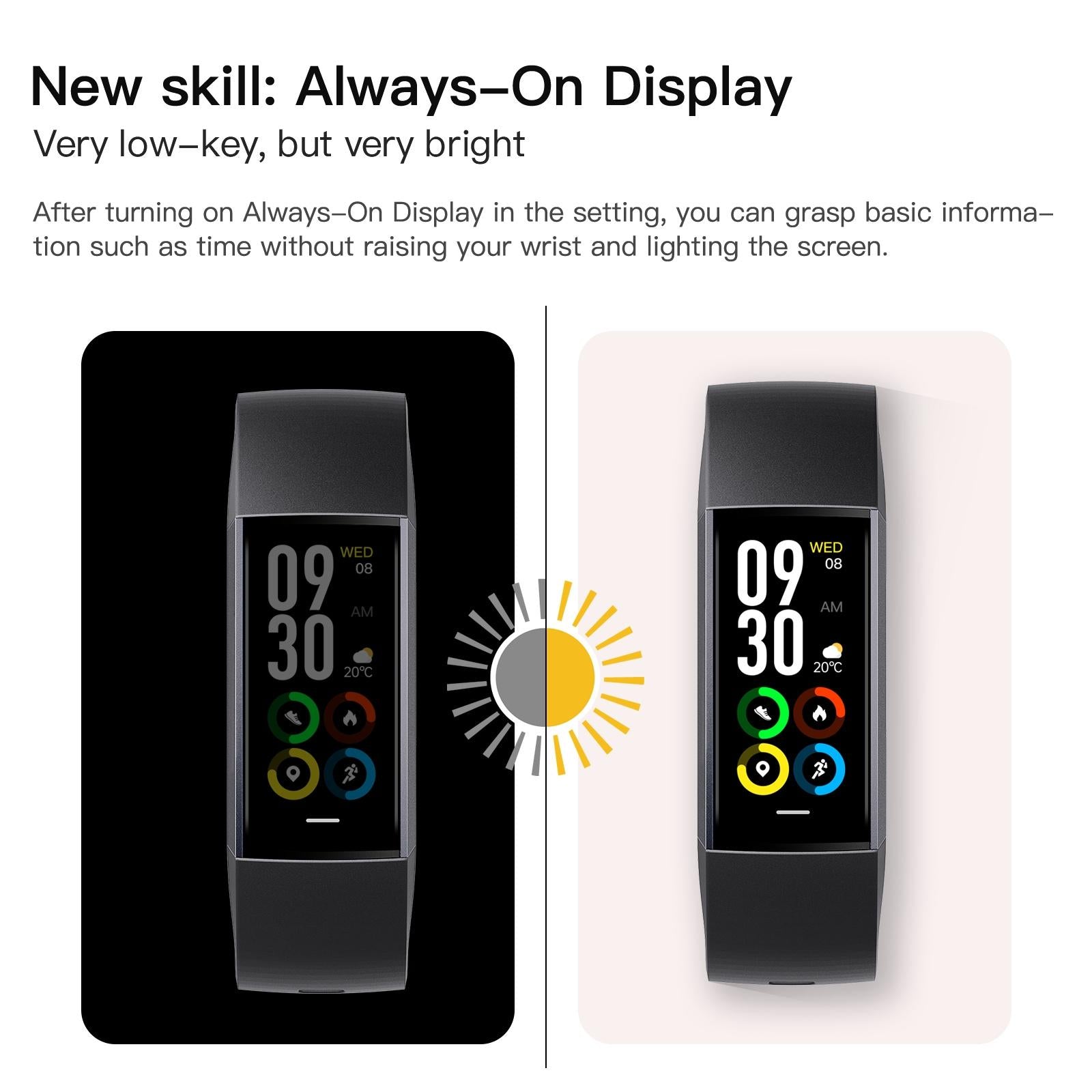Waterproof C80 Fitness Tracker - Ip67 - Pink 9