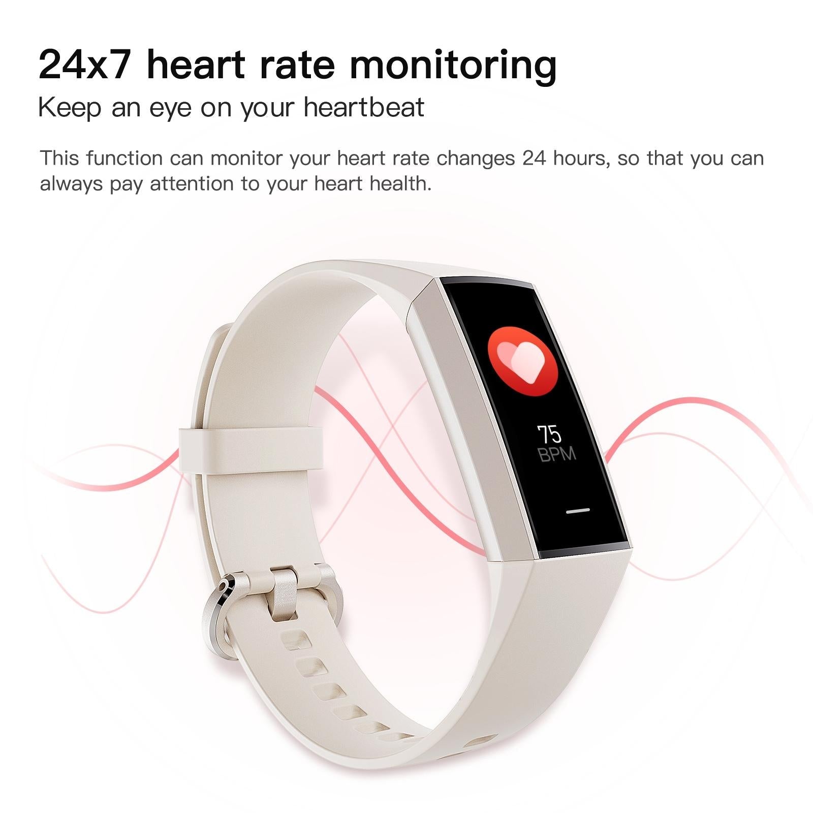 Waterproof C80 Fitness Tracker - Ip67 - Pink 11