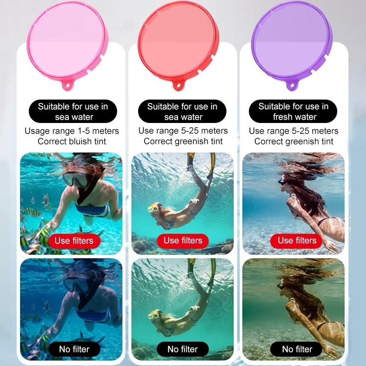 Insta360 Go 3 Diving Lens Filter Housing - Pink 4