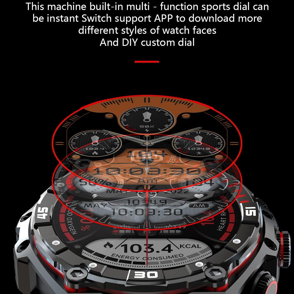 1.43 Inch Amoled Screen Smart Watch Supports Bluetooth Call / Blood Oxygen Detection - Orange 9