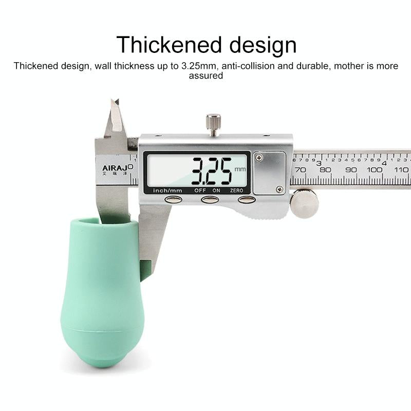 Childproof Silicone Door Handle Protector - Anti-collision Guard - Light Green 4