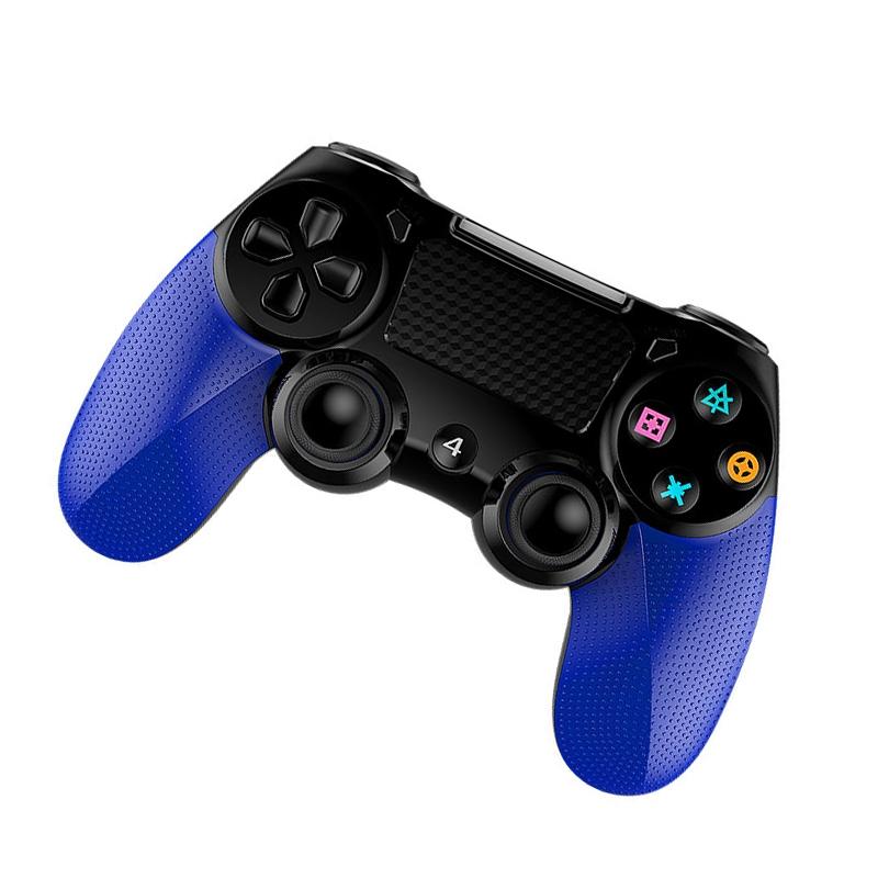 Wireless Bluetooth Gamepad for Ps4 - Dual Vibration Touch Screen Light Audio - 2 Pcs - Blue 3