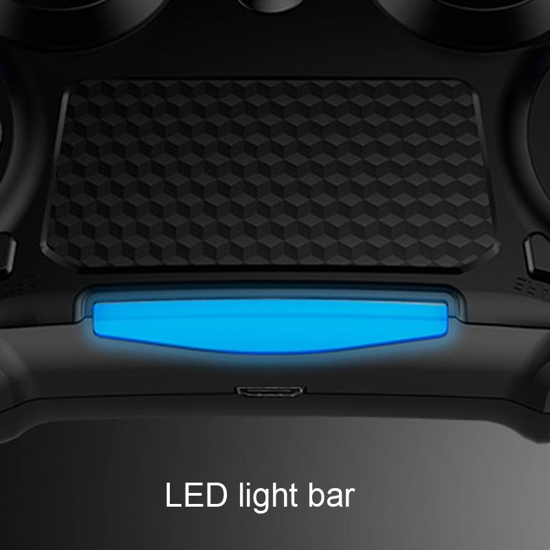Wireless Bluetooth Gamepad for Ps4 - Dual Vibration Touch Screen Light Audio - 2 Pcs - Blue 10