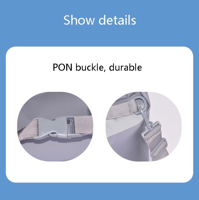 Waterproof Beach Bag For Outdoor Activities Pvc Mesh Cloth Storage Bucket For Swimming Rafting And Seaside Fun - Blue 5