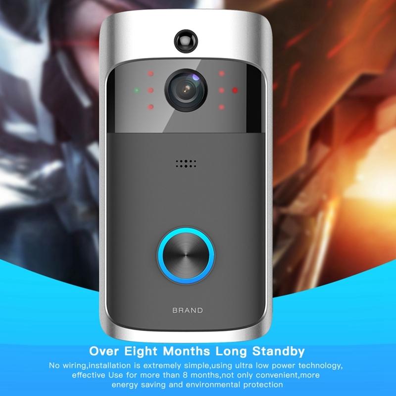 Smart Wifi Video Doorbell With Night Vision - Remote Monitoring 4