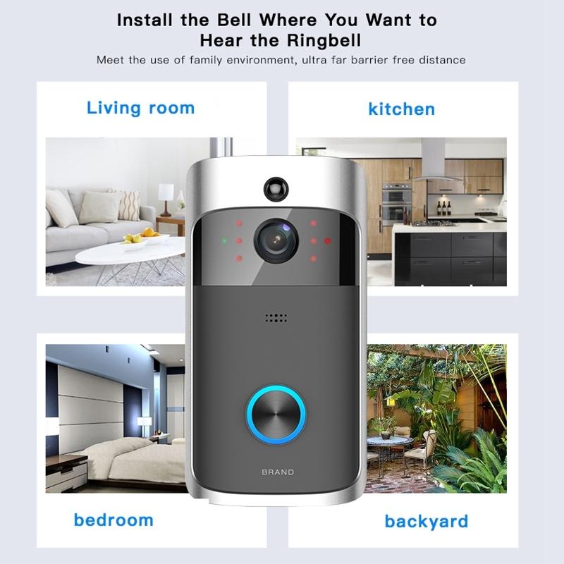 Smart Wifi Video Doorbell With Night Vision - Remote Monitoring 7