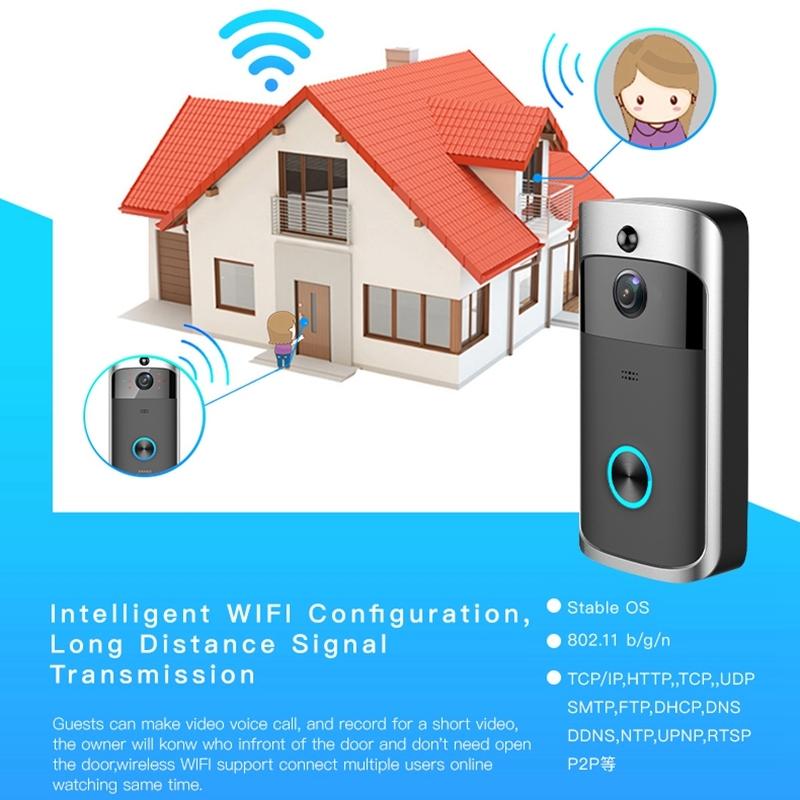 Smart Wifi Video Doorbell With Night Vision - Remote Monitoring 12