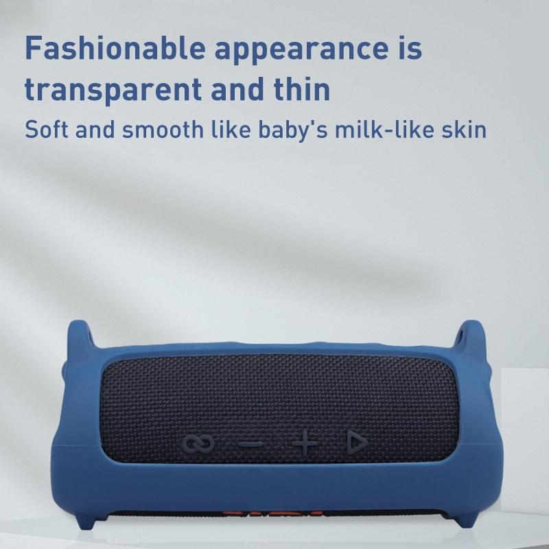 Portable Silicone Case with Shoulder Strap for Jbl Flip 6 Speaker - Red 5