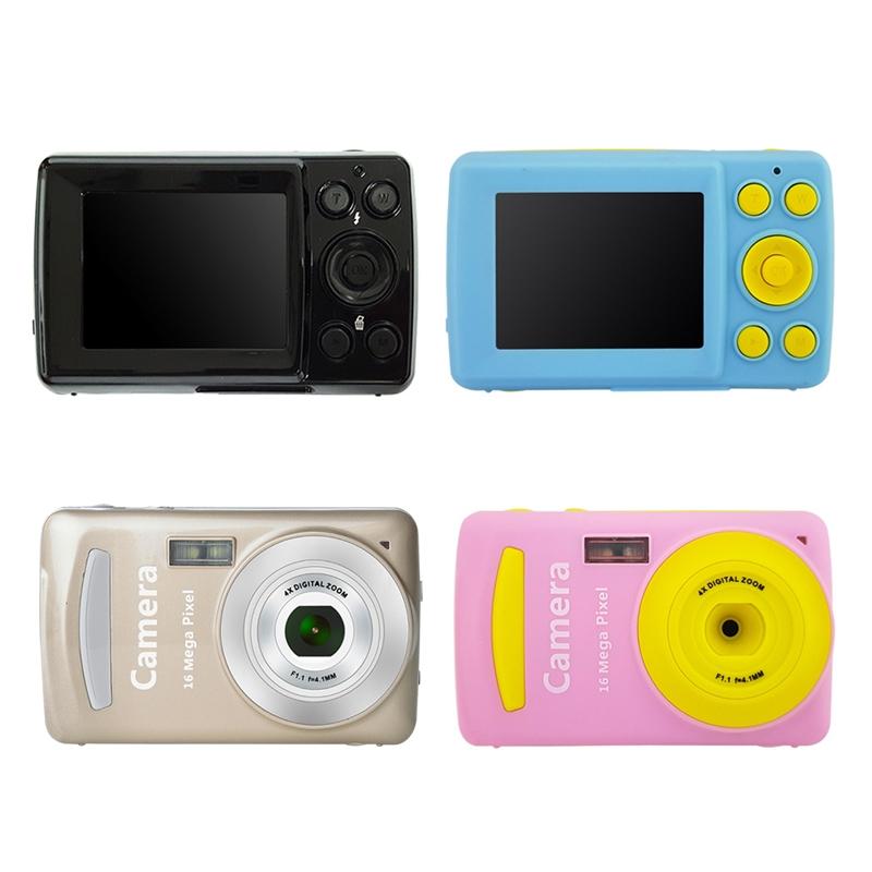 16mp Mini Digital Camera for Kids - 2.4 Inch 720p Cute Cartoon Design - Multifunctional Toy for Children's Birthday - Gold 5