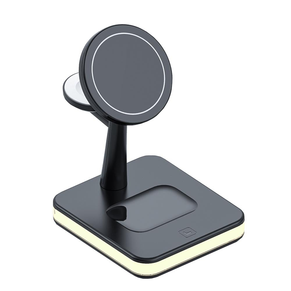 4 In 1 Magnetic Wireless Charger For Iphone / Iwatch / Airpods & More - White 11