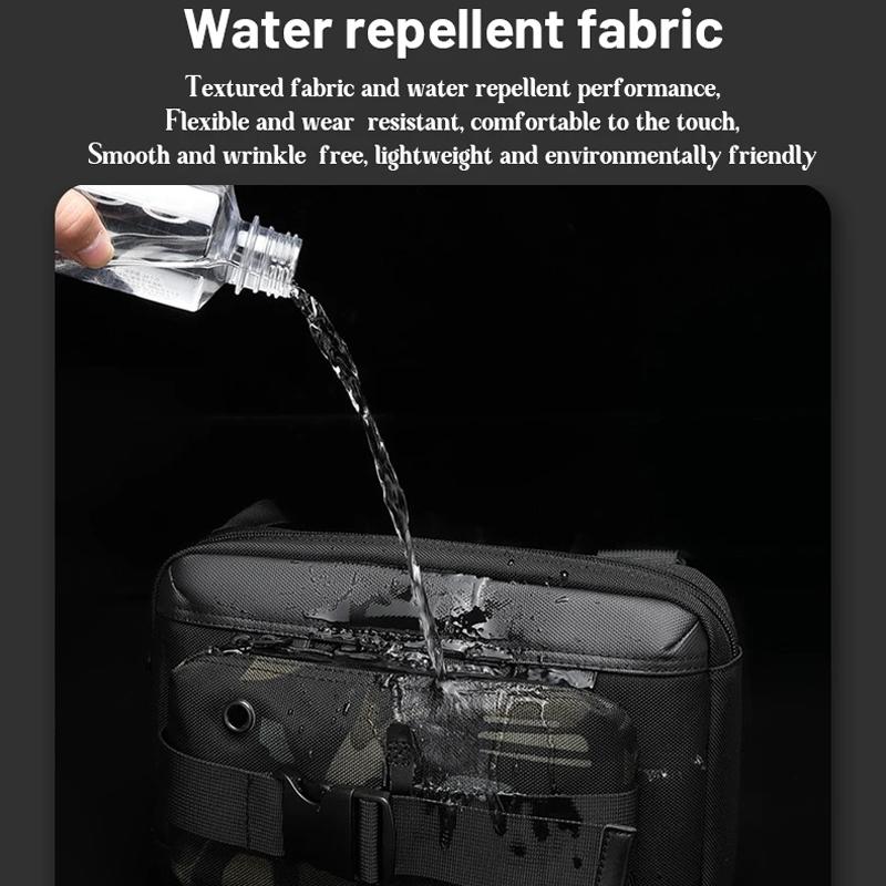 Functional Men Chest Bag Versatile Messenger Bag For Everyday Use - Grey 10