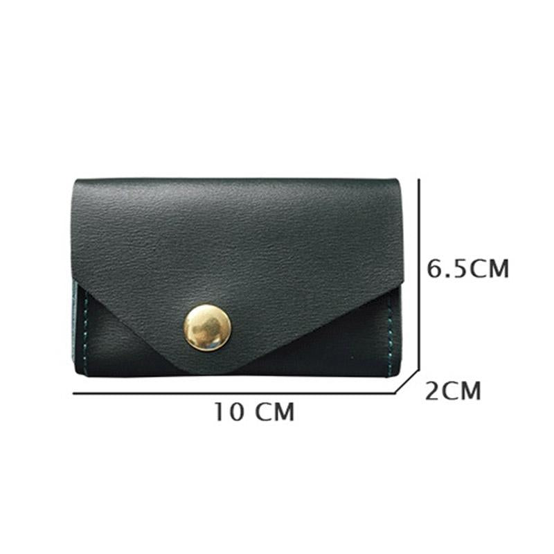 Waterproof Leather Card Holder Durable & Stylish - Black 3