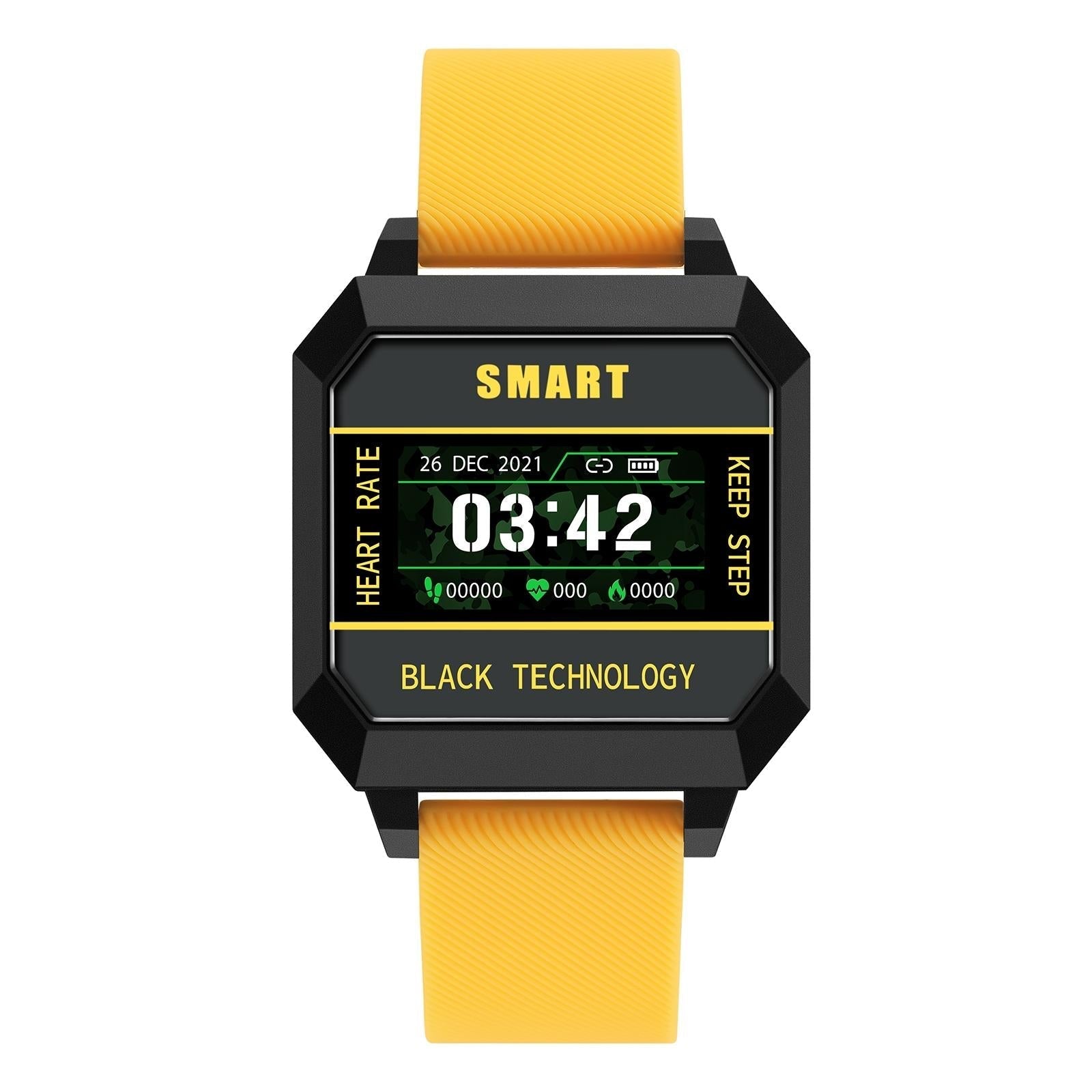 0.96 Inch Tft Screen Life Waterproof Smart Watch Support Sleep Monitoring / Heart Rate Monitoring / Blood Pressure Monitoring / Pulse Reminder - Yellow 25