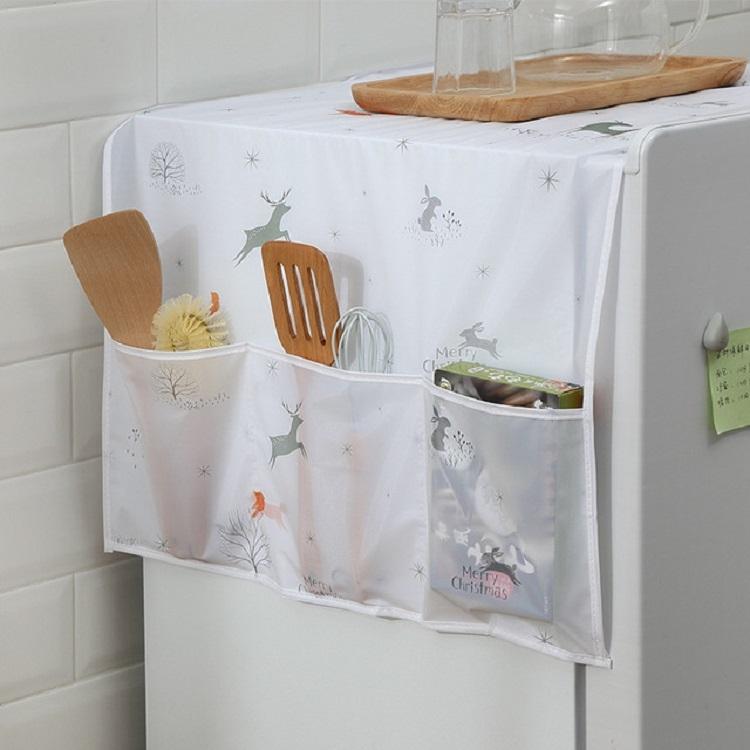 Waterproof Kitchen Storage Dust Cover for Refrigerator 7