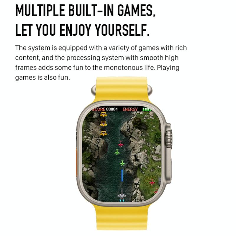 1.5 Inch Silicone Band Smart Watch Bluetooth Call / Heart Rate / Blood Pressure / Blood Oxygen - Orange 9
