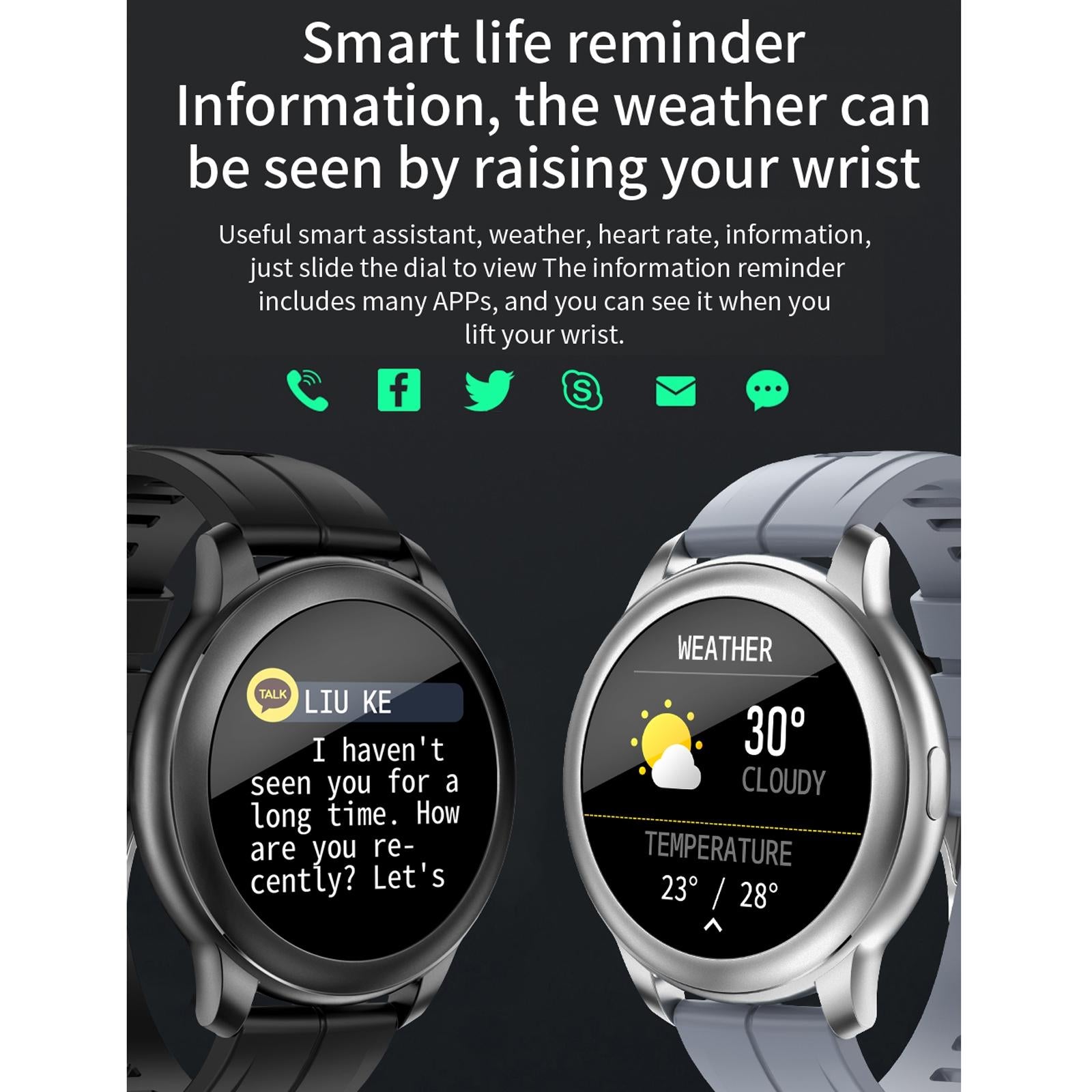 1.3 Inch Ips Colour Screen Ip67 Waterproof Smart Watch Support Sleep Monitor / Heart Rate Monitor / Blood Pressure Monitor - Blue 6