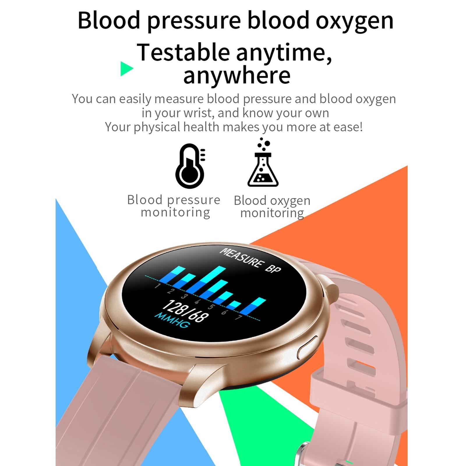 1.3 Inch Ips Colour Screen Ip67 Waterproof Smart Watch Support Sleep Monitor / Heart Rate Monitor / Blood Pressure Monitor - Blue 12