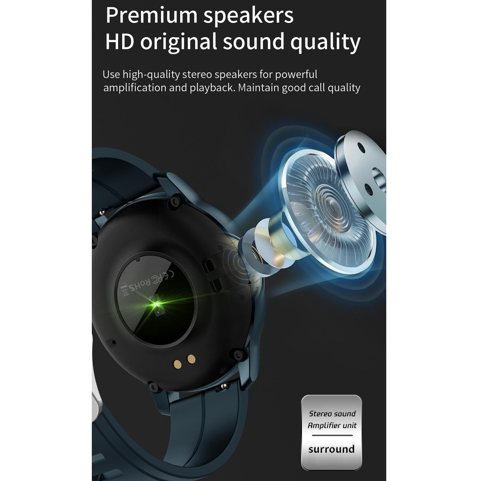 1.3 Inch Ips Colour Screen Ip67 Waterproof Smart Watch Support Sleep Monitor / Heart Rate Monitor / Blood Pressure Monitor - Blue 15