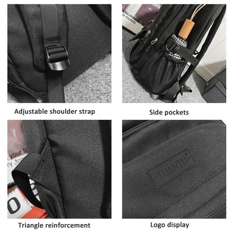 Simple Oxford Cloth Travel Backpack For Students 45 X 31 X 18Cm - White 9