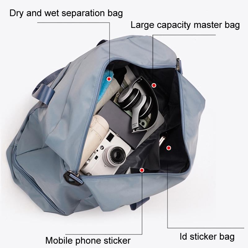 Lightweight Travel Duffel Bag Large Capacity - Blue 5