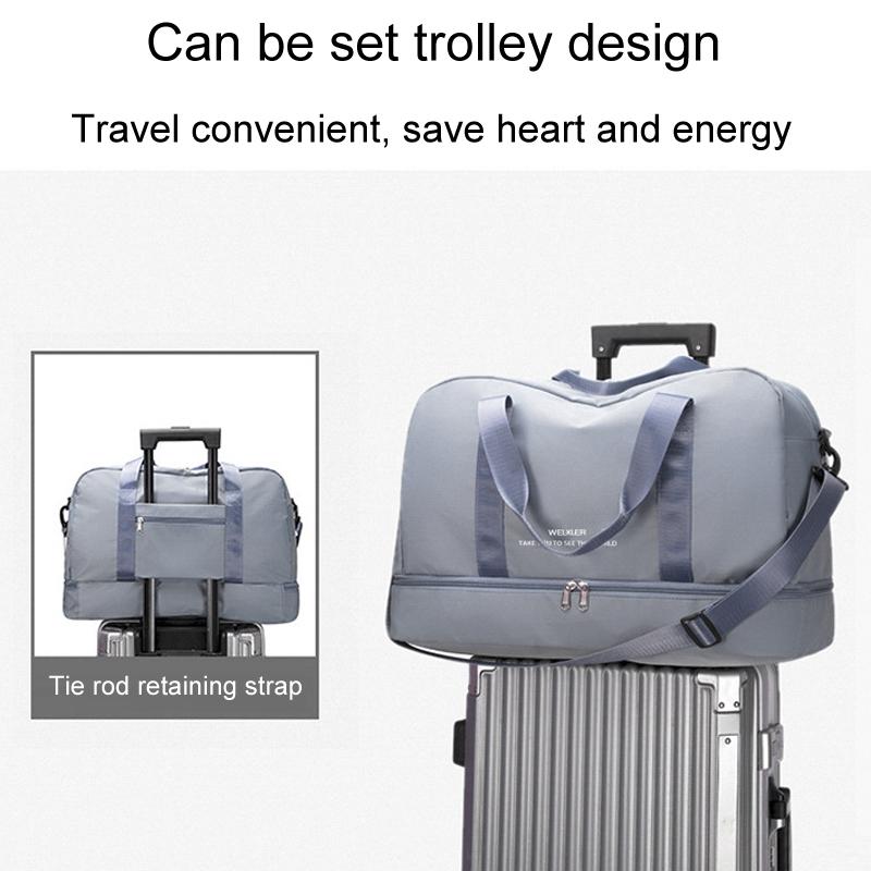 Lightweight Travel Duffel Bag Large Capacity - Blue 13
