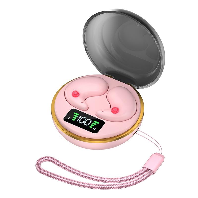 Mini Invisible Bluetooth Earphones with Charging Case - White 9