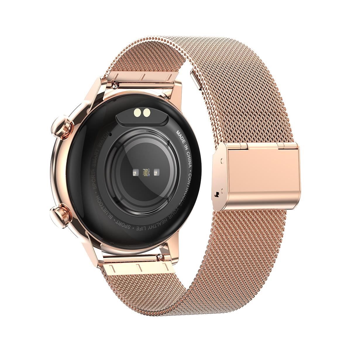 1.1 Inch Smart Stainless Steel Band Watch Support Bluetooth Call / Blood Oxygen Monitoring - Black 4