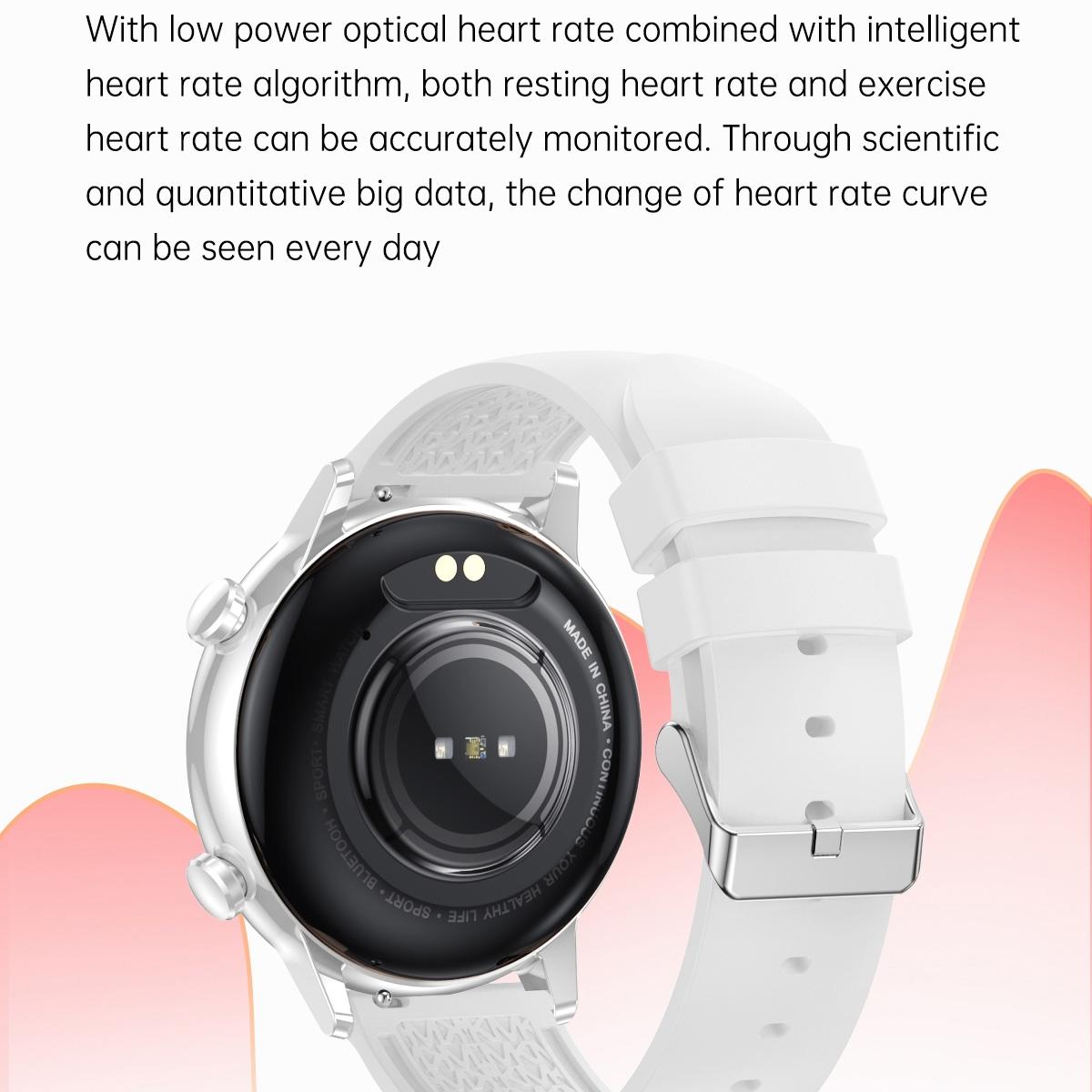 1.1 Inch Smart Stainless Steel Band Watch Support Bluetooth Call / Blood Oxygen Monitoring - Black 8