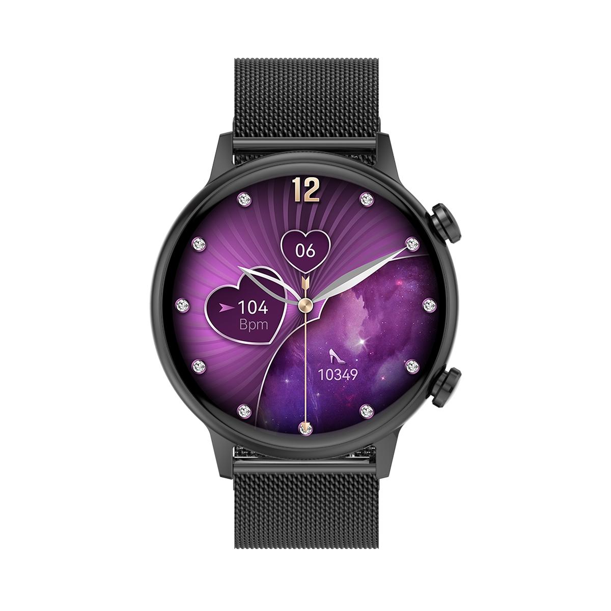 1.1 Inch Smart Stainless Steel Band Watch Support Bluetooth Call / Blood Oxygen Monitoring - Black 13