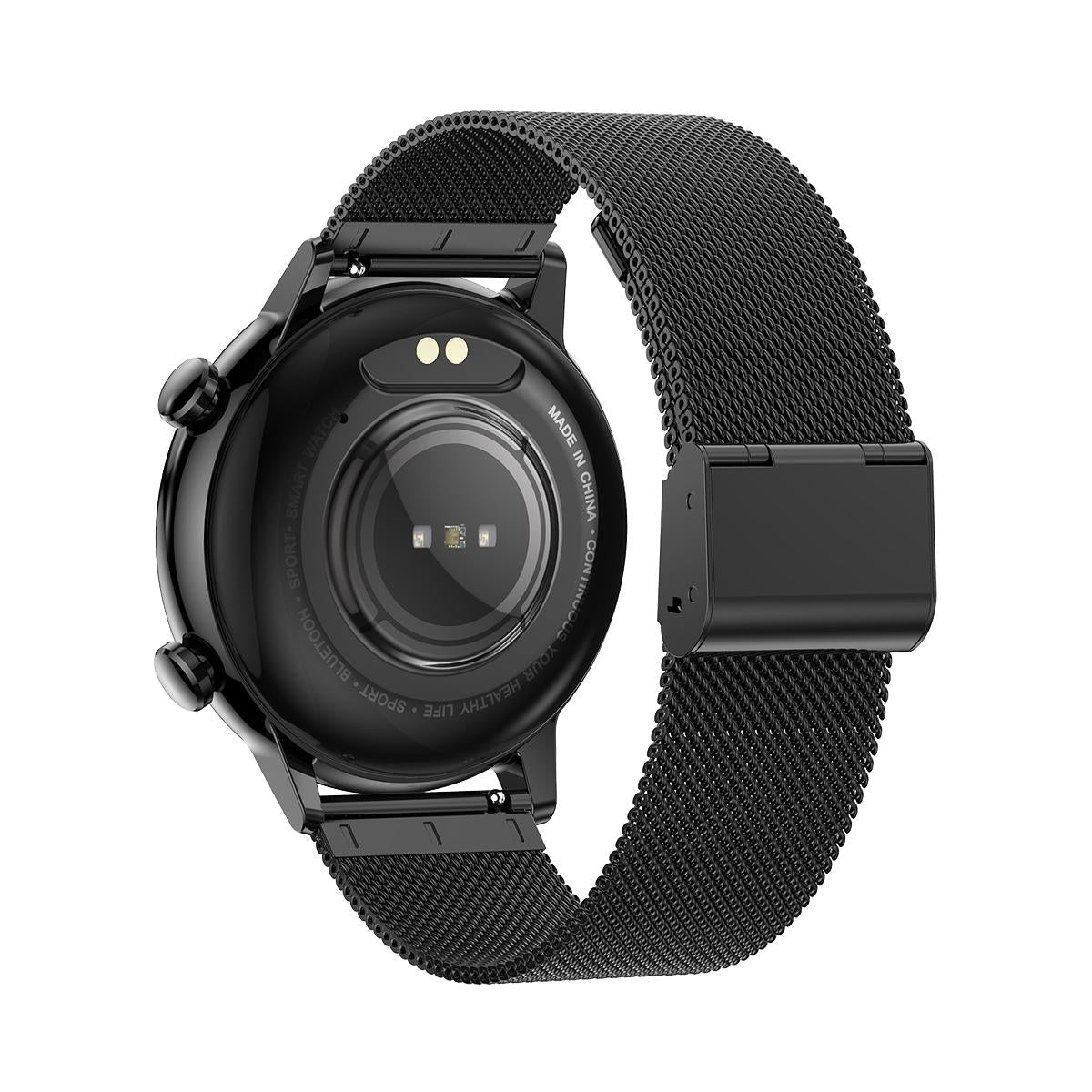 1.1 Inch Smart Stainless Steel Band Watch Support Bluetooth Call / Blood Oxygen Monitoring - Black 14