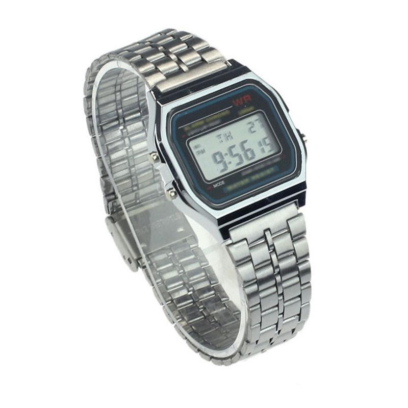 Waterproof Led Digital Quartz Wristwatch - Unisex - Gold 4