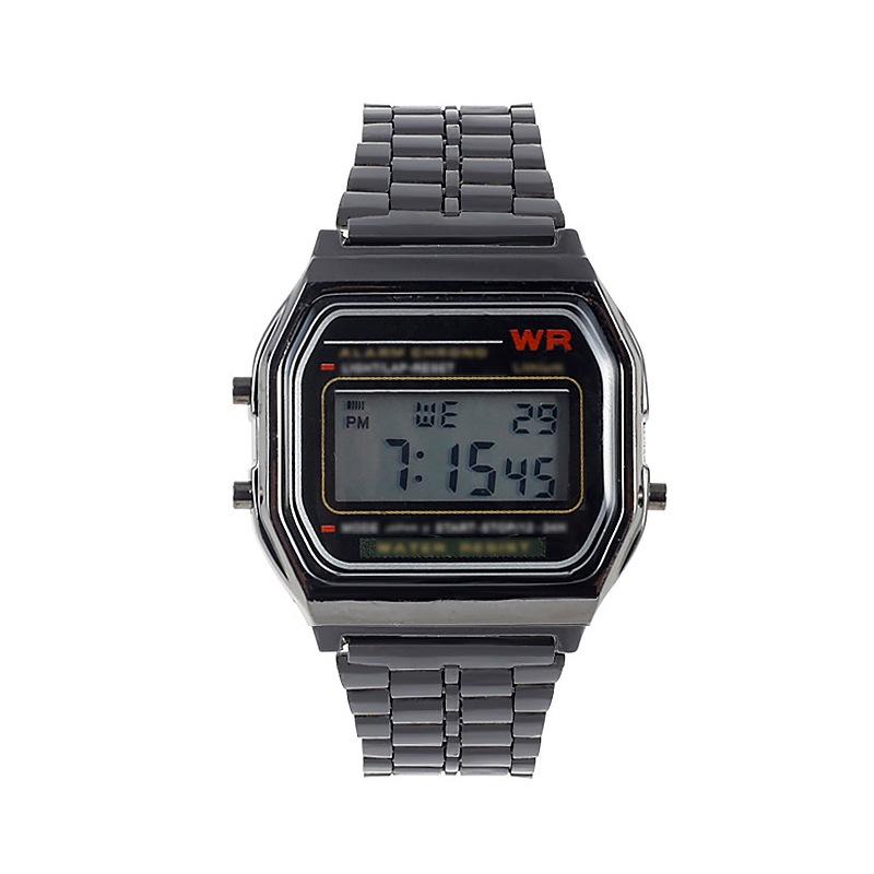 Waterproof Led Digital Quartz Wristwatch - Unisex - Gold 7