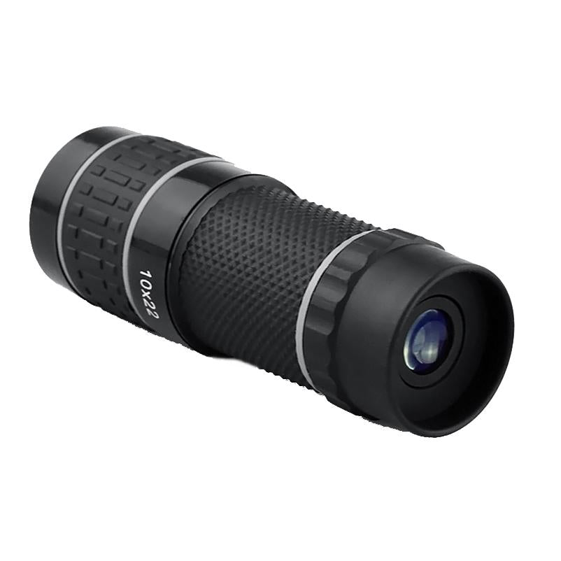10X Hd Non-Slip Monocular - Ideal For Outdoor Use - Gray Circle