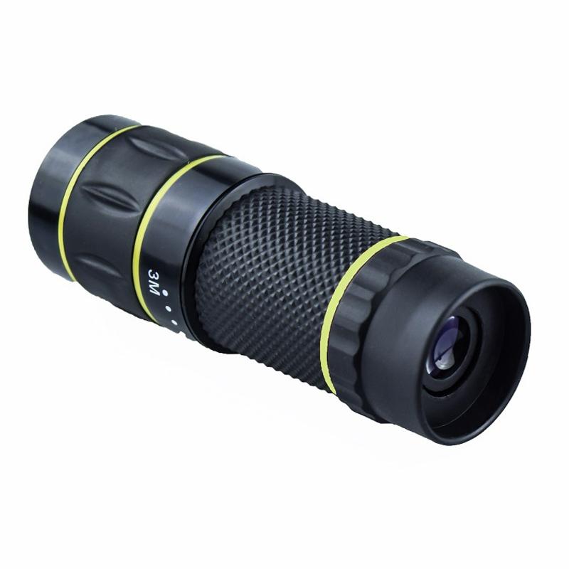 10X Hd Non-Slip Monocular - Ideal For Outdoor Use - Gray Circle