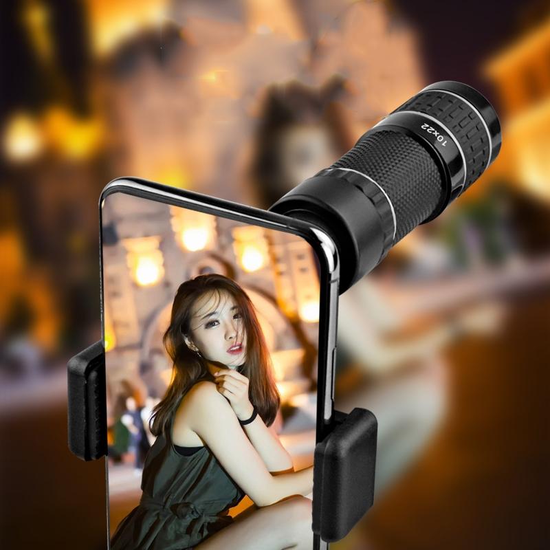 10X Hd Non-Slip Monocular - Ideal For Outdoor Use - Gray Circle 5