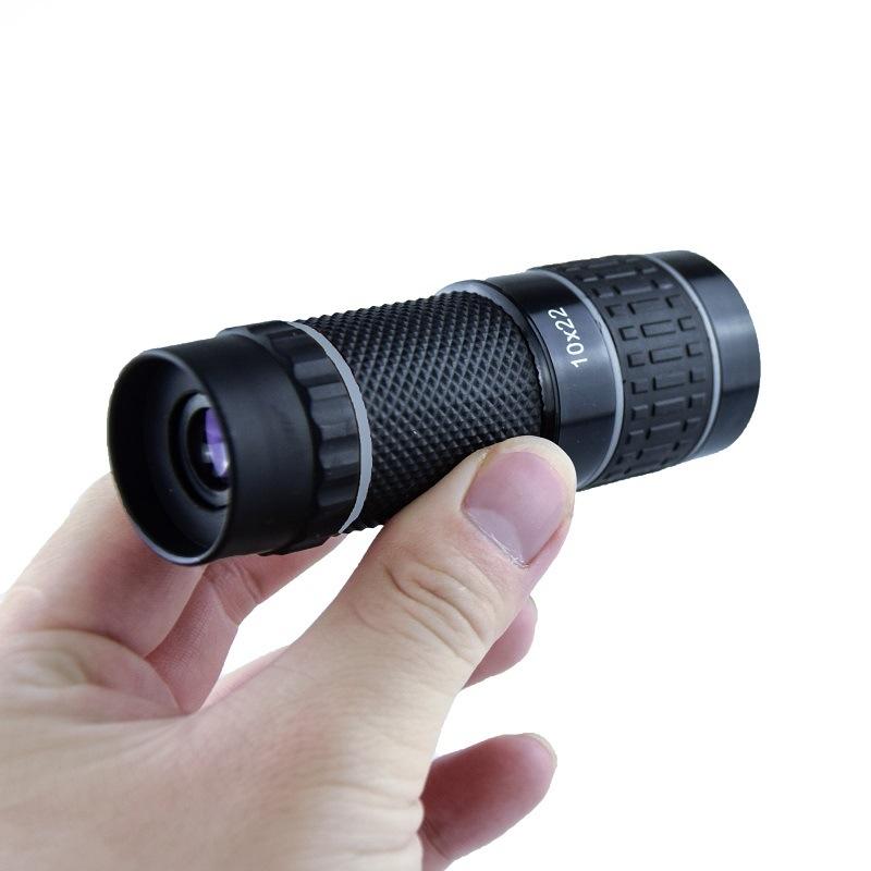 10X Hd Non-Slip Monocular - Ideal For Outdoor Use - Gray Circle 9
