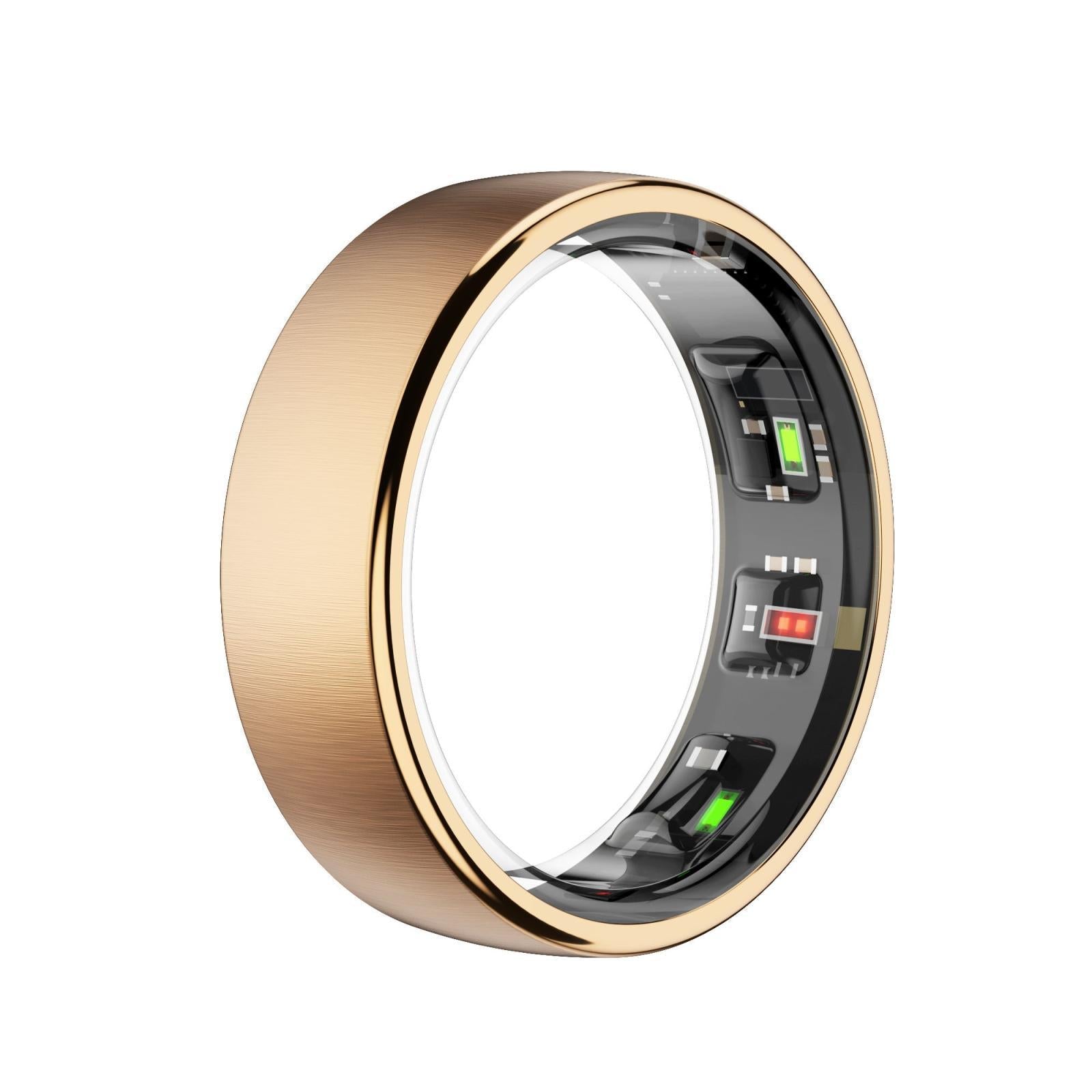 Smart Ring Heart Rate Blood Oxygen Sleep Sports Size 11 - Gold 14