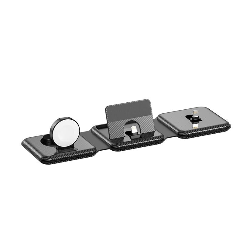 3 In 1 Wireless Charger For Apple Watch Phone & Headset - White 11