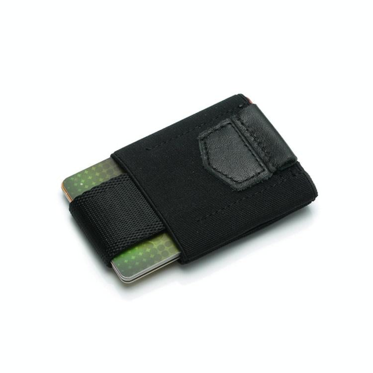 Leather Credit Card Holder For Men & Women Black 3