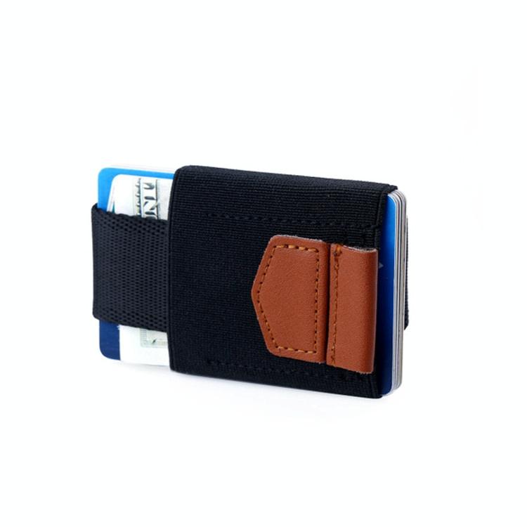 Leather Credit Card Holder For Men & Women Black 7