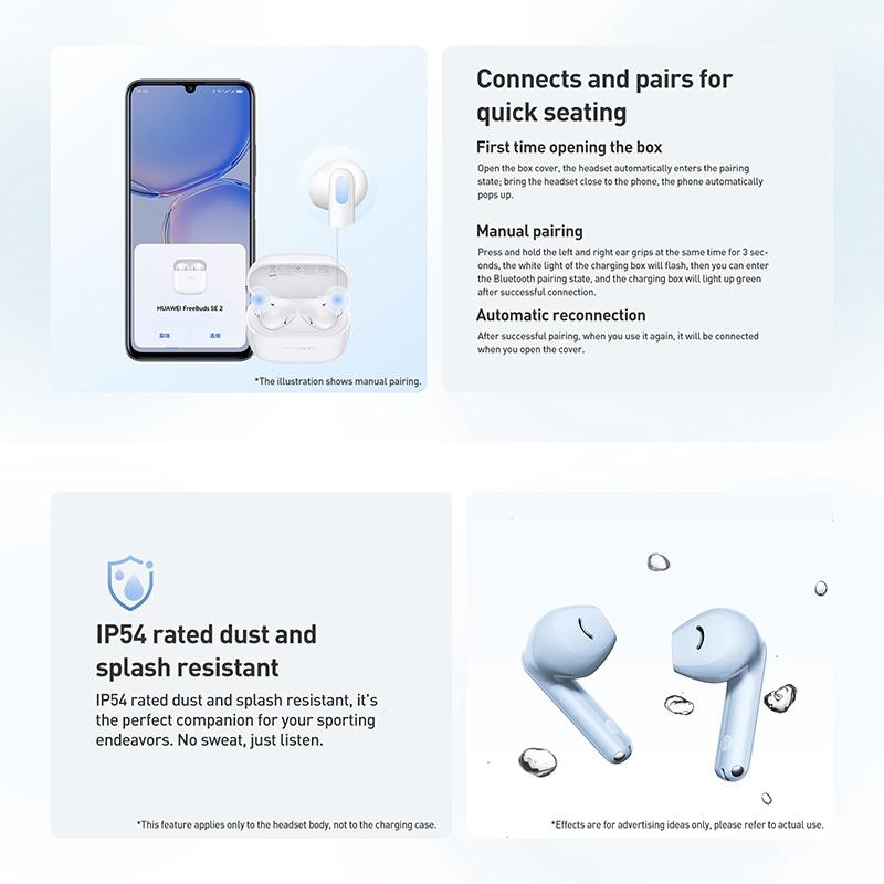 Wireless Bluetooth Earphones 5.3 - Se 2 - Blue 7