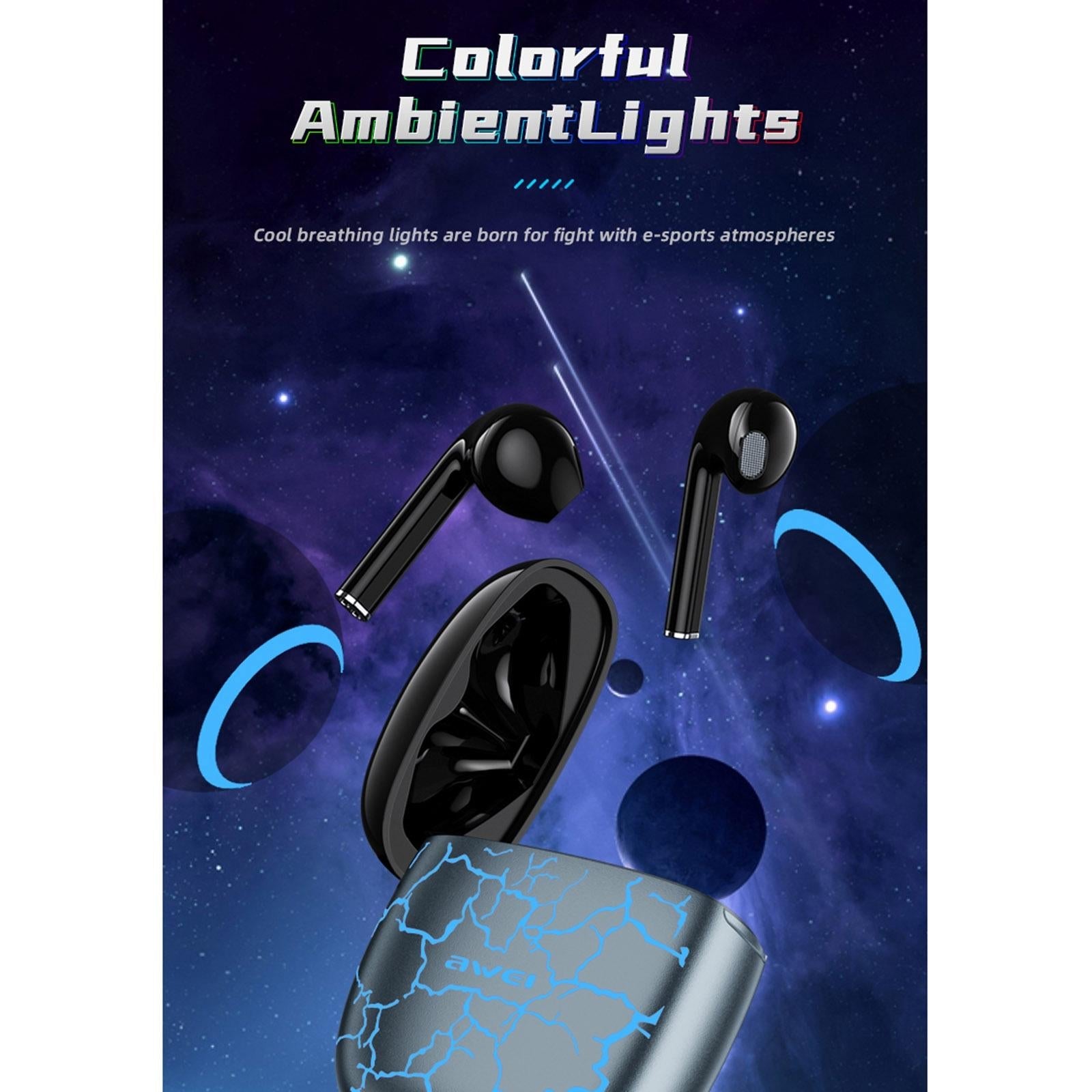 Wireless Gaming Bluetooth Earbuds Options - Blue 7