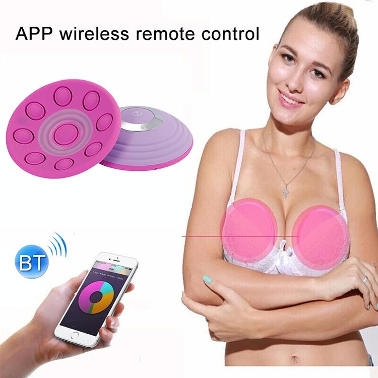 Anti-Sagging Bluetooth Breast Massager Remote Control Purple 6